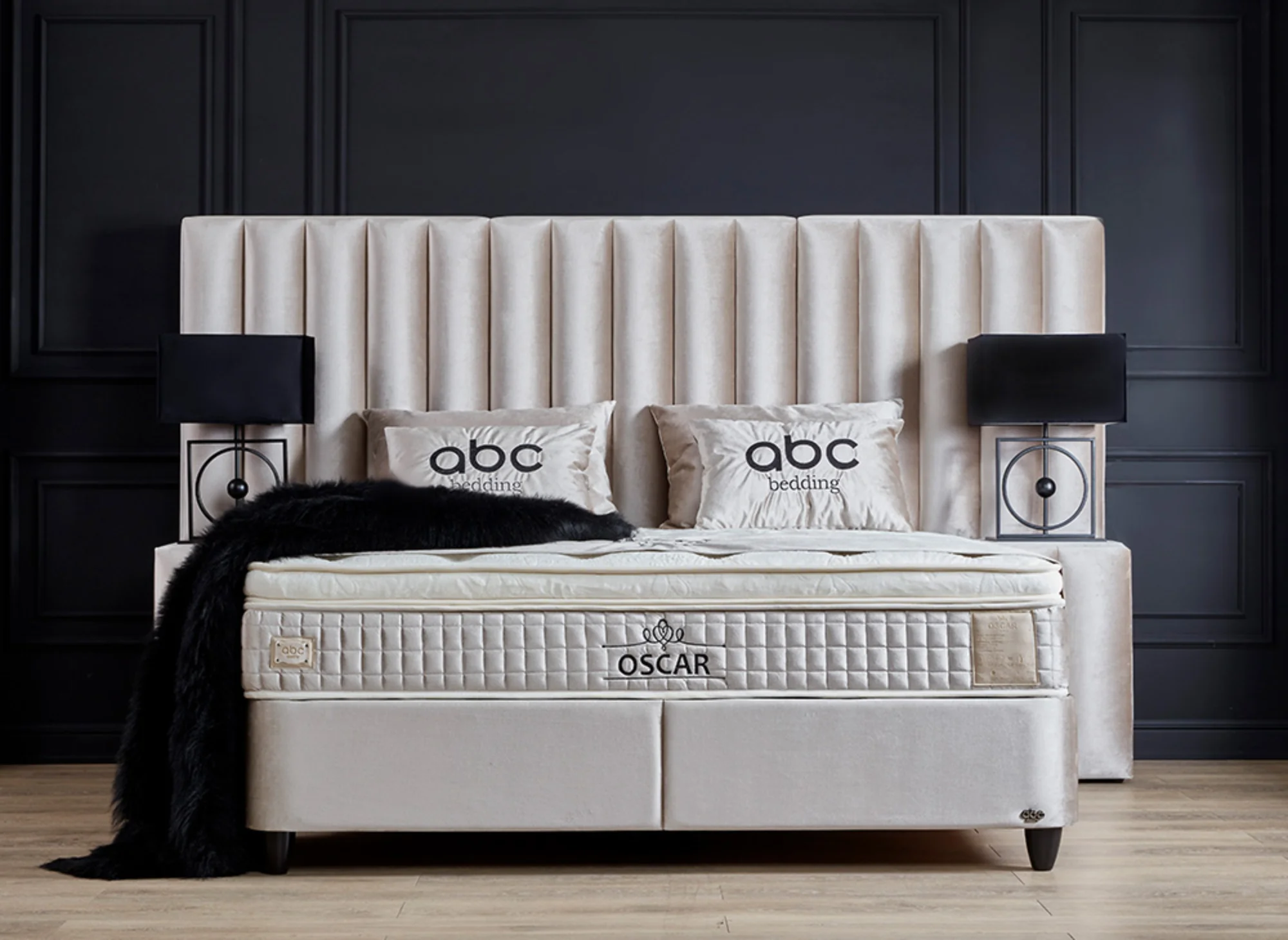 Boxspringbett Oscar Beige Voll-orthopädisches Komfortbett mit Bettkasten, Stauraum, inkl. kostenlose Lieferung und Montage - Image 11