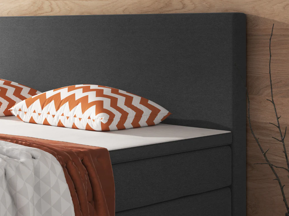 Boxspringbett M01-Adelia Anthrazit - Braun - Schwarz Breite 90/180 x 200 cm - Image 13