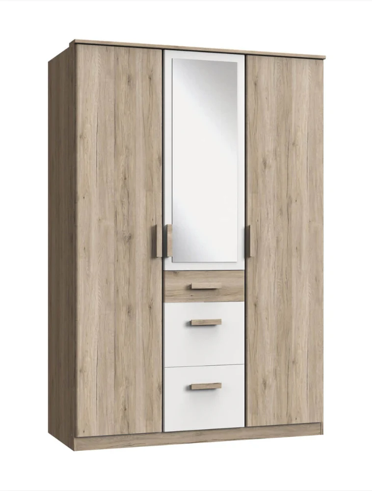 Drehtürenschrank Cariba mit Schubladen B/H/T ca. 90/135 x 199 x 58 cm Kinderzimmer - Image 11
