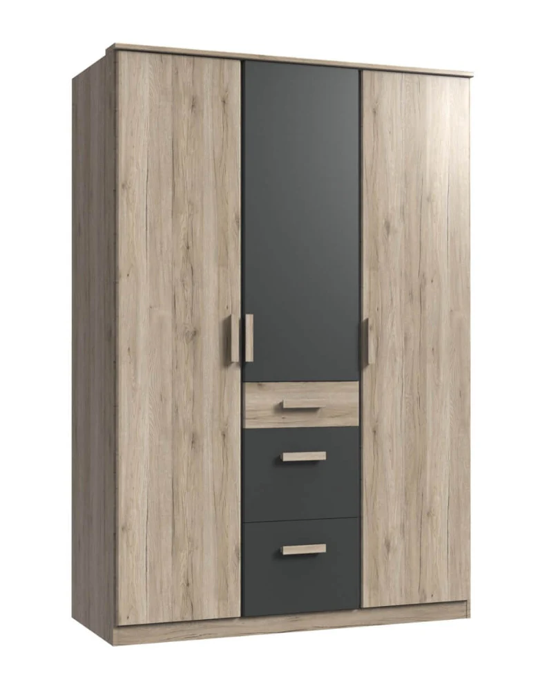 Drehtürenschrank Cariba mit Schubladen B/H/T ca. 90/135 x 199 x 58 cm Kinderzimmer - Image 12
